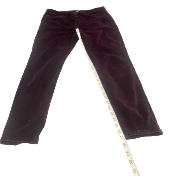 Hudson Nico Midrise Velvet Ankle Skinny Jeans in Violet Trance Size 30 - Picture 10 of 12